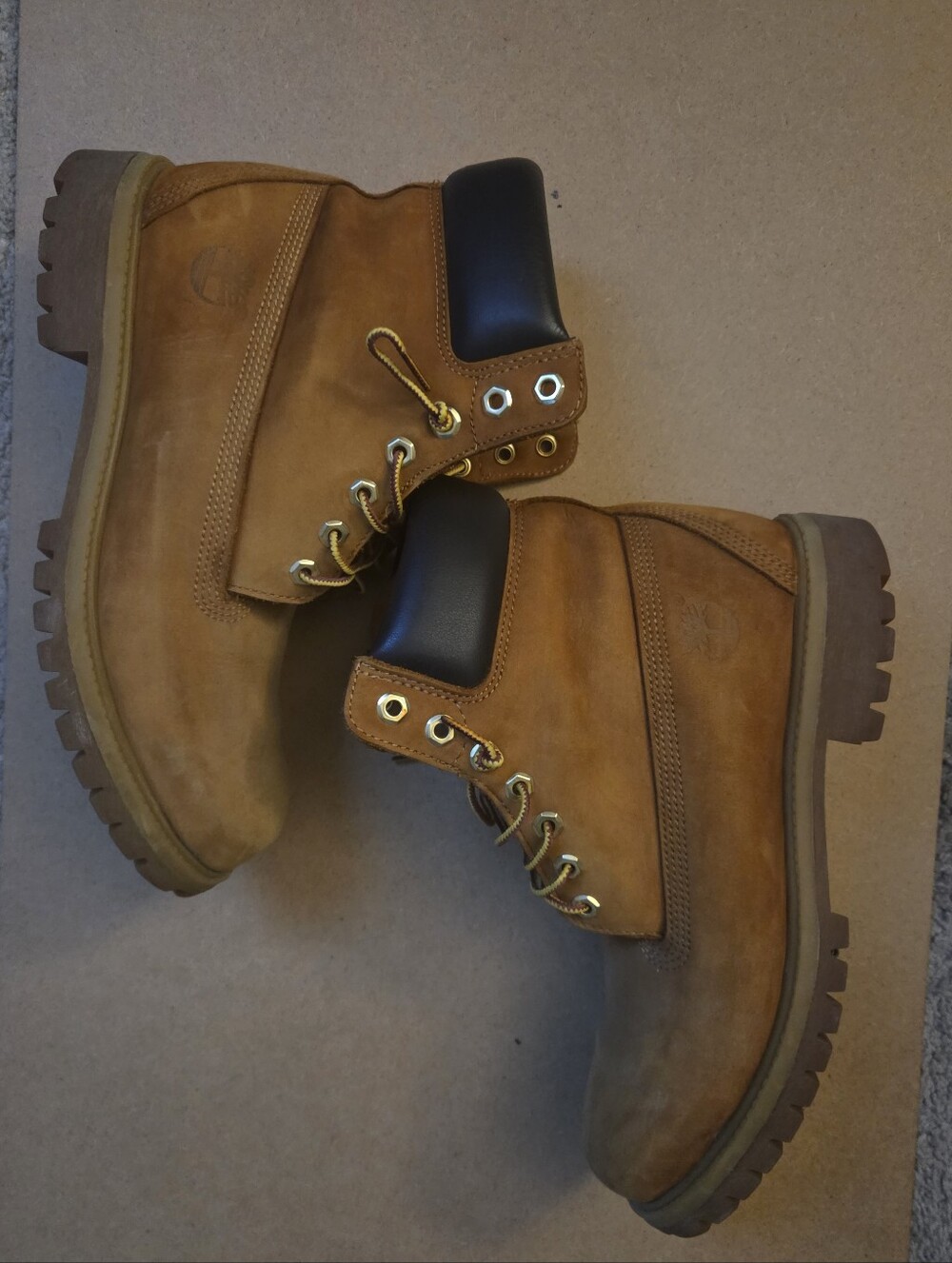 Timberland Wheat Brown Leather Work Boots